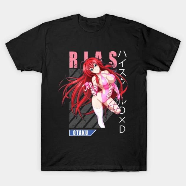 Rias Gremorye Christma TShirt High School Dxd Rias Gremory Waifu Shirt Black V7 S