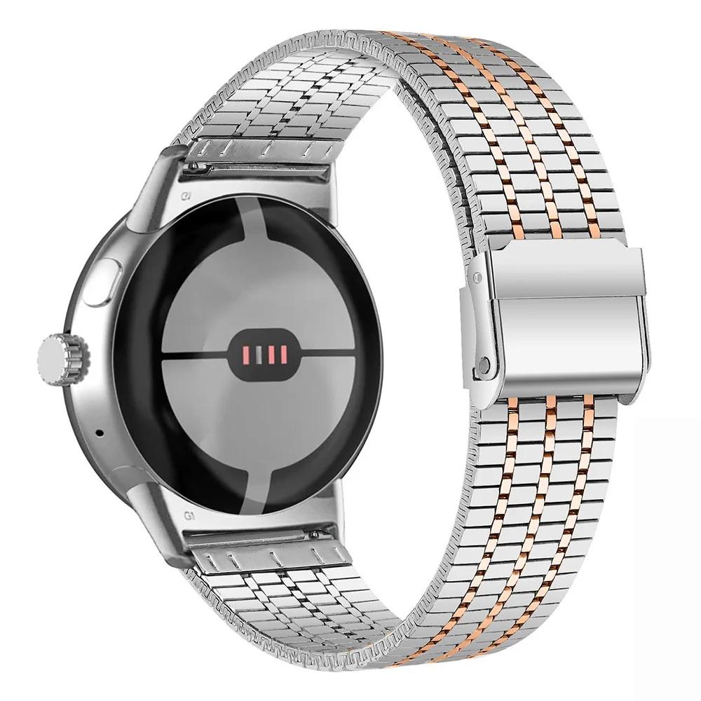 Minimalist Strap For Google Pixel Watch 3 45mm Stainless Steel Band For Google Pixel Watch 1 2 3 Wristband Replace Bracelet Accessories