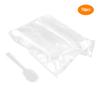 200Pcs Mini Clear Plastic Spoons Disposable Flatware For Jelly Ice Cream Dessert