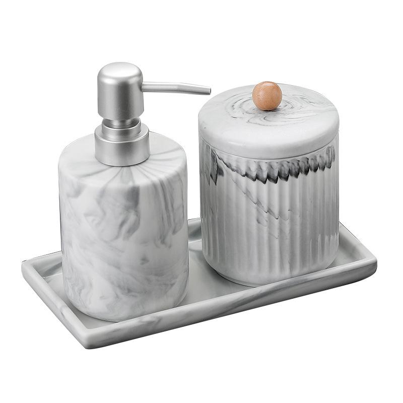 Hotel Bathroom Hand Lotion Press Shower Gel Shampoo Lotion Bottle Mouthwash Cup Separate Bottle Bathroom Accessories Dispenser