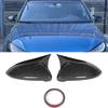 2pc Carbon Fiber Rear View Mirror Covers Caps,Replacement Rearview Mirror Covers,Fits for VW Golf MK7 MK7.5 Base GTI R 2013 2014 2015 2016 2017 2018