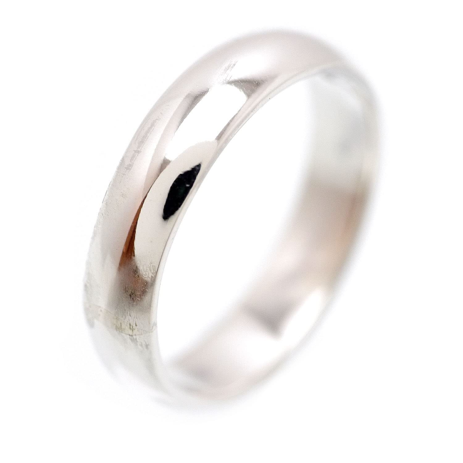 

925 Silver Round Plain Ring M2 5mm Round [Silver One] Men s [Width Thin] [No. 17]