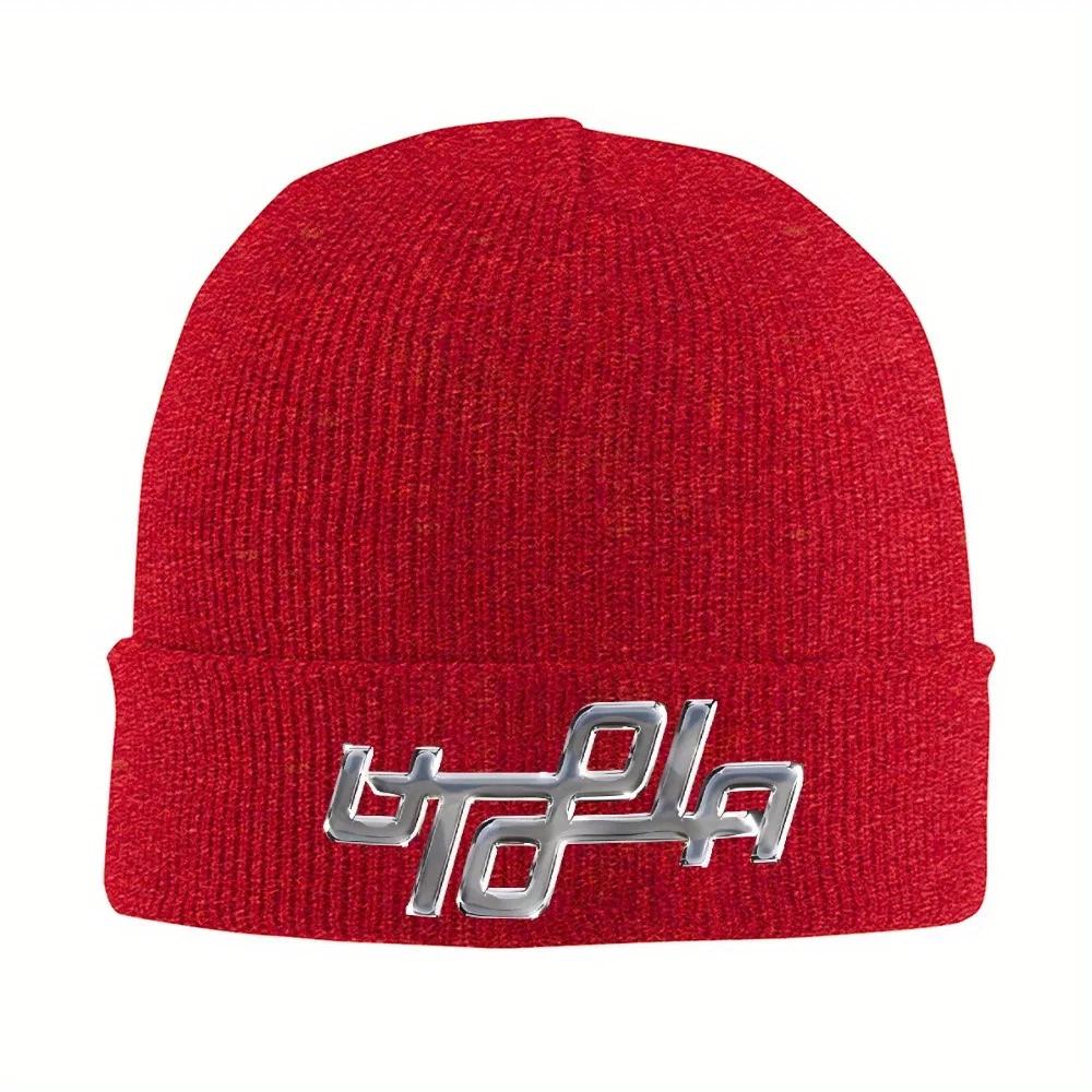 pc UTOPIA TTravis Beanie Hats Bonnet Hats ScottsUnisex Women Retro Kpop Knitted Hat Winter Pattern Warm Soft Caps