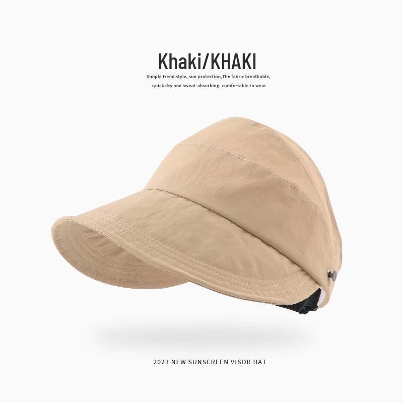 Ruth Style Women’s Topless Fisherman Hat with Mask - Full Face Sunscreen, Duckbill Design for a Slim Look