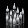 3-100Ml Empty Dropper Bottle Transparent Plastic Refillable Nozzle Dropper With Cap Squeeze Bottle Tattoo Pigment Ink Containers