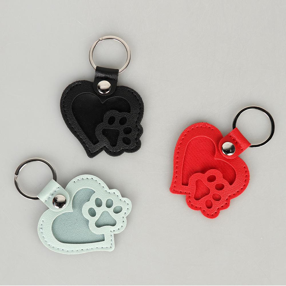 3 pezzi Portachiavi Ricordo Peli di Animali Domestici, Ciondolo Personalizzato Zampa di Animale Domestico, Medaglione Commemorativo per Pelo di Gatto Cane, Portachiavi in Pelle