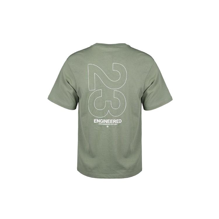 Air Jordan 23 Enginereed Short Sleeve Round Neck Tops Short Sleeve Green Men s CN3104-353 XXXL