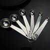 Stainless Steel Measuring Spoon Set with Scale Accurate Dosage Measuring Spoon Dishwasher Safe Kitchen Gadget for Coffee Milk Powder Spices
