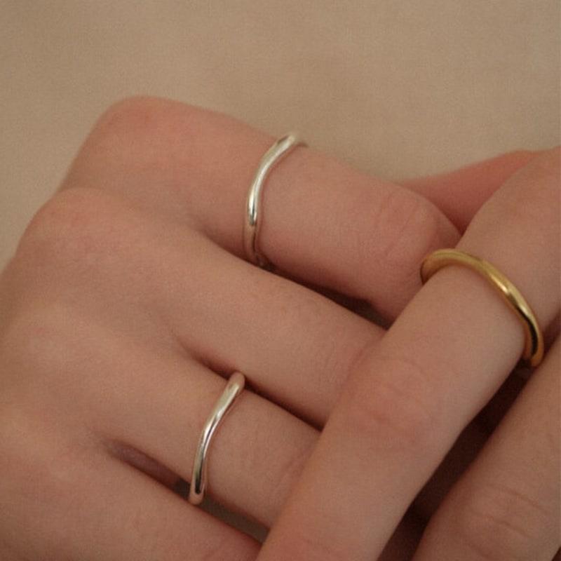 

emott Плавлення проста каблучка .4 (вигравіруемий) gold (10,000 won)