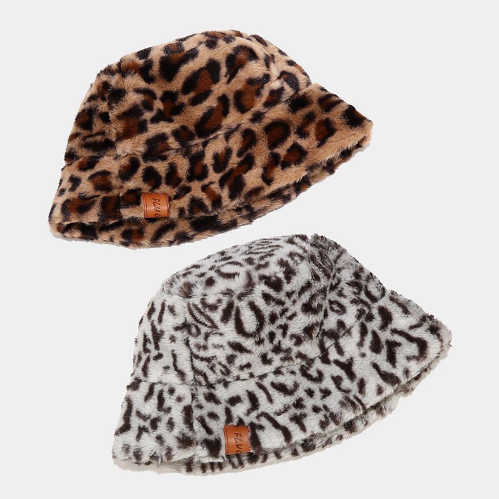 Buy Women Vintage Leopard Thicken Fuzzy 