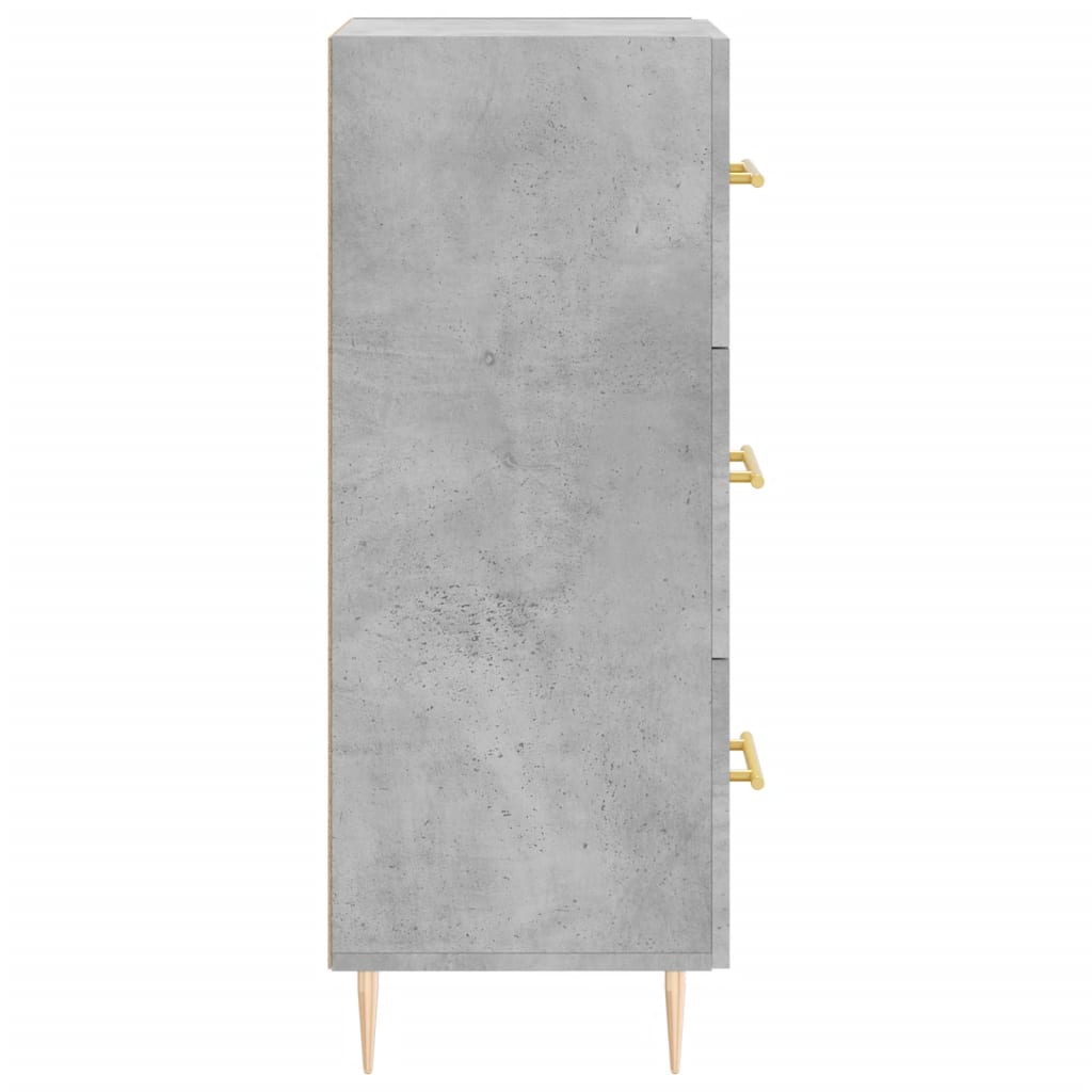 Sideboard Concrete Grey 34.5 x 34 x 90 cm Engineered Wood