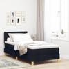 VidaXL Spring Bed with Mattress & LED Black 90x200 Cm Fabric 3342333