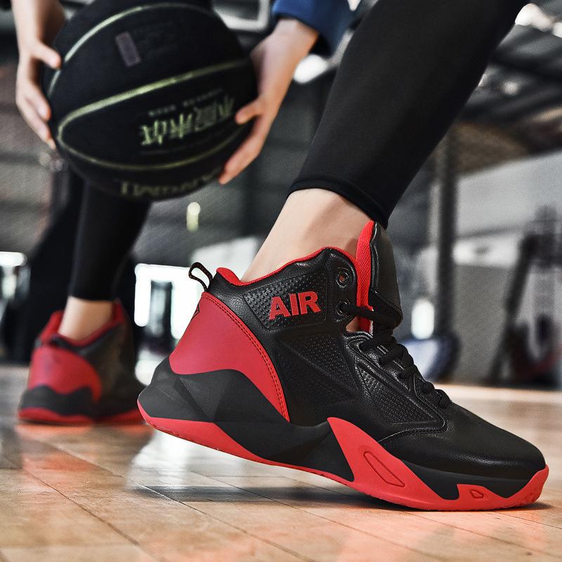 Summer new shoes teen large size white mesh breathable sneakers high top basketball sneakers