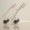 Double-sided Long Handle Toilet Brush Wall Hanging Elbow Bathroom Cleaning Brush Cleaning Tools Floor Gap Cleaner Household