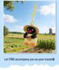 Genuine Pingu Penguin Happy Farm Pendant: Cute Farmer Goose Plush Doll Gift Blind Box.