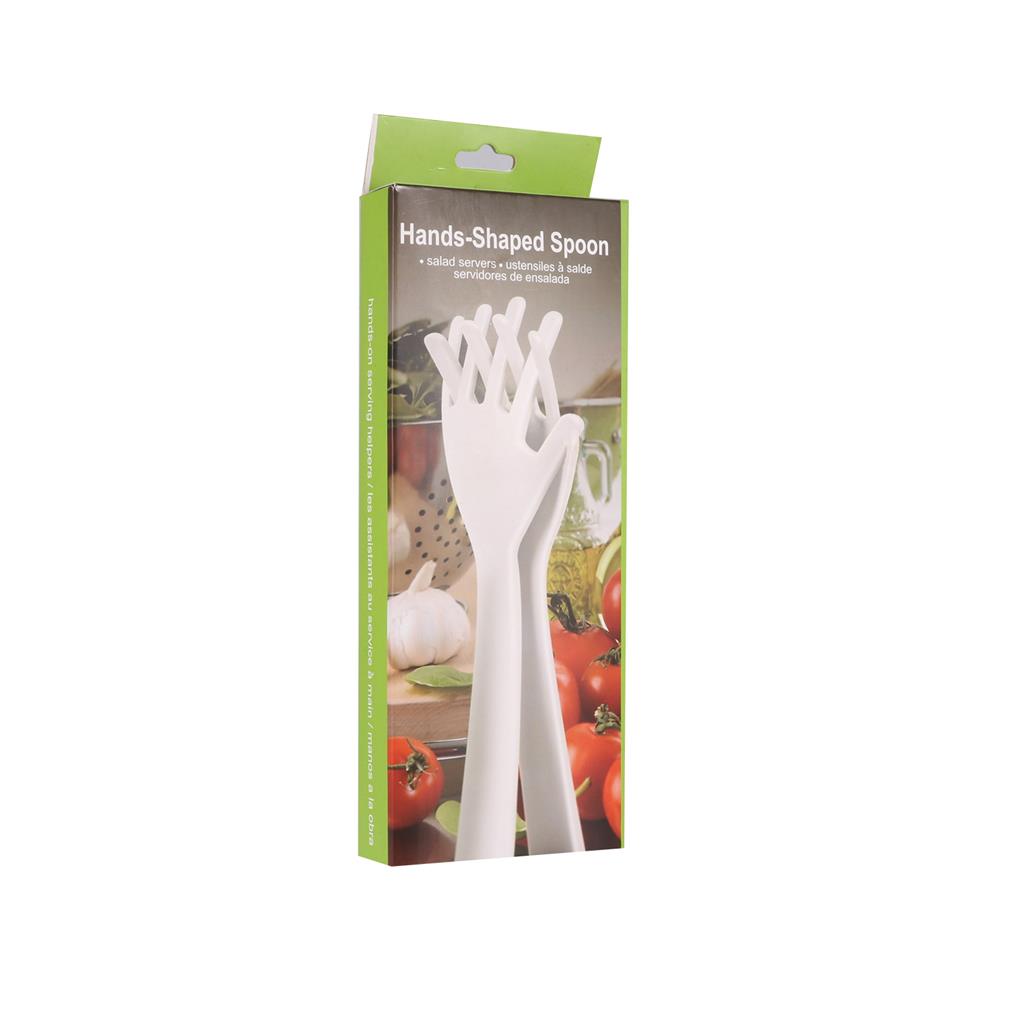 Pack of 2 Salad Forks Cute Design Serving Cutlery Reusable Tongs Smooth Edge Wide Applications Household Accessories Kitchenware