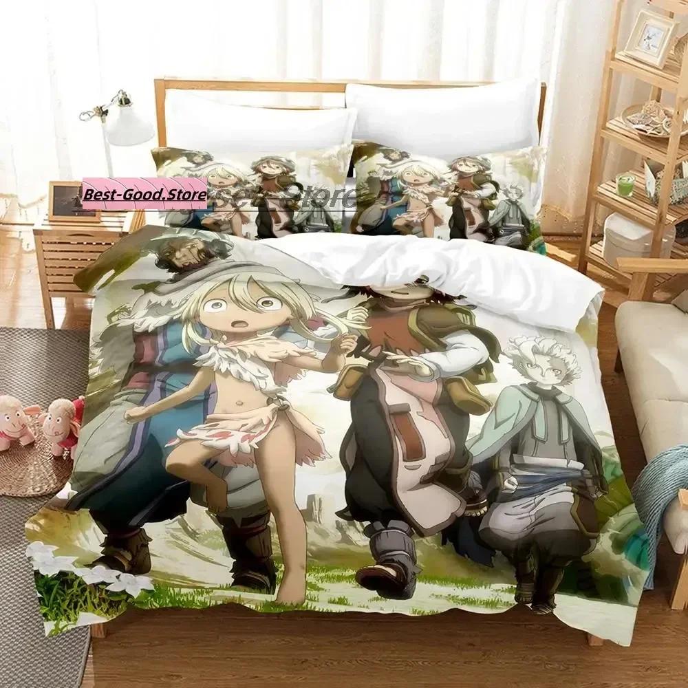 New Made In Abyss Bedding Set Duvet Cover Sheet Printed Bed Set Pillowcase Bed Full Queen King Size Comforter Bedroom