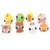 8pcs Cartoon Squeeze Toy Eyes Opening Stress Anxiety Relive Animal Squeezing Sensory Toy for Kids