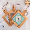 Posavasos de Madera Creativo para Ollas y Tazas, Base Antiescaldado, Posavasos para Bebidas, Marco de Posavasos de Madera para Teteras Calientes, Posavasos Antideslizante para Tazas