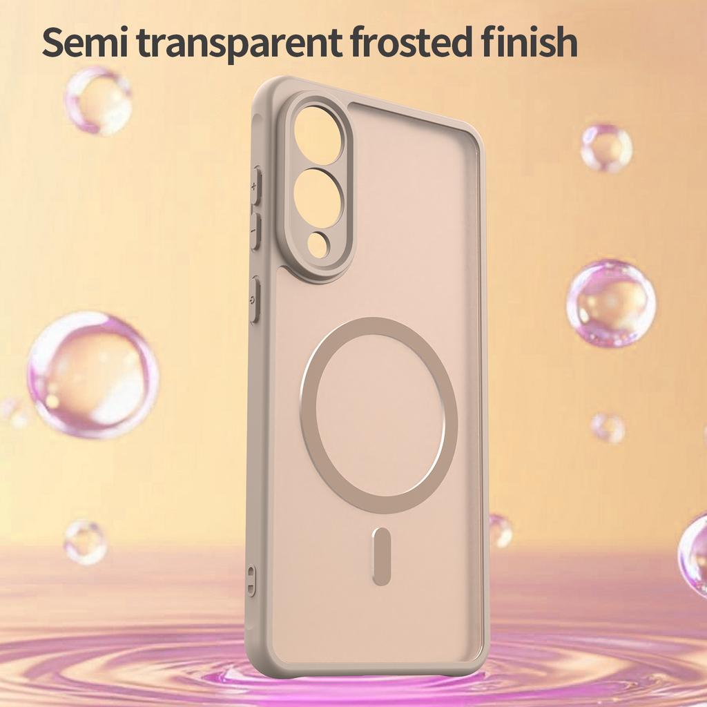 Etui do telefonu Samsung Galaxy S25 Edge Magsafe, Magnetyczne odporne na wstrząsy etui Magsafe, Hybrydowy pokrowiec z bumperem dla Samsung Galaxy S25 Edge
