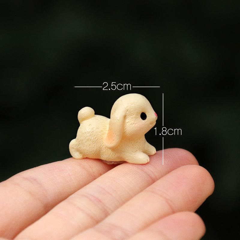 

Очаровательный набор миниатюрных фигурок кроликов для DIY кукольного домика