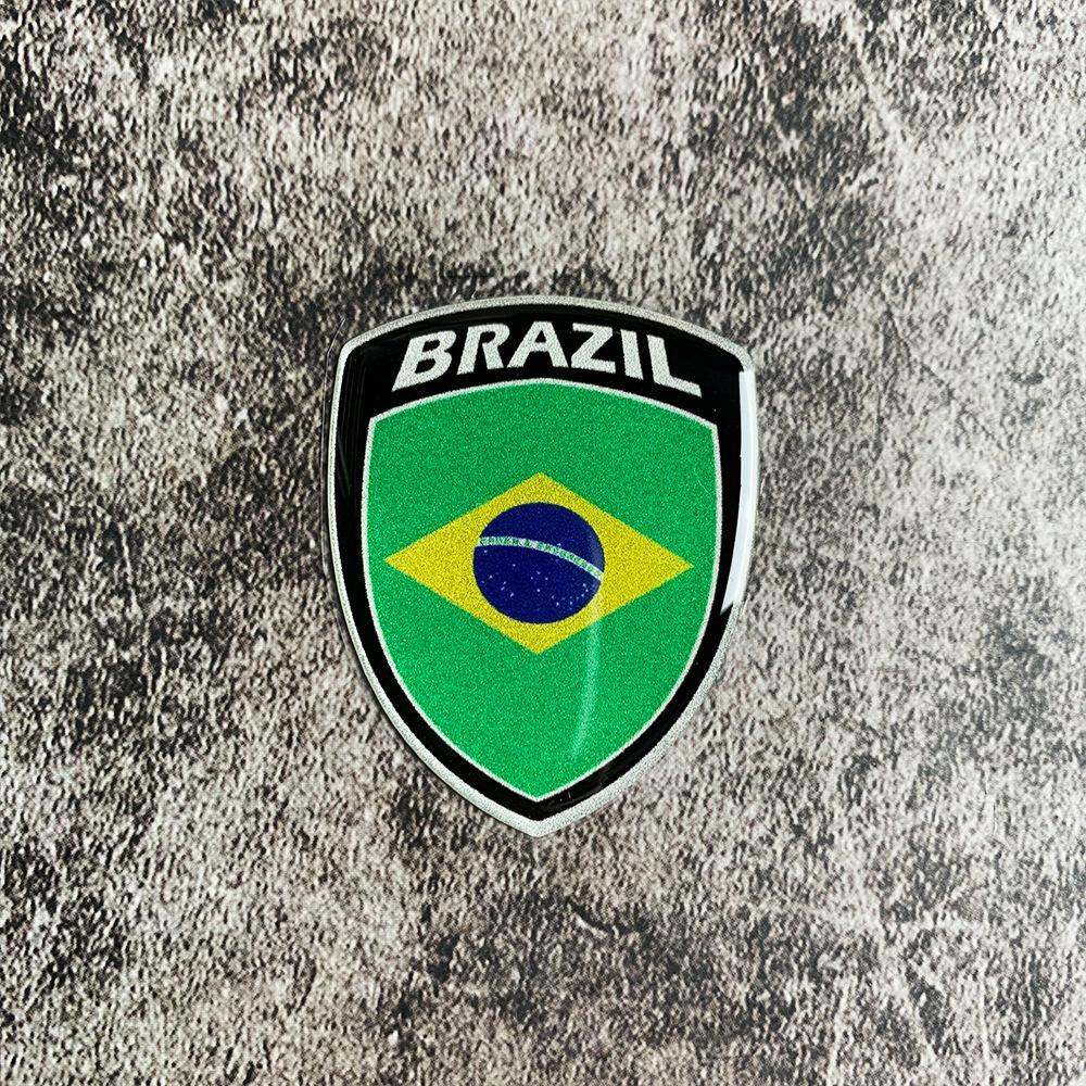 Universal 3D Reflective World National Flag Stickers Decals for Car Motorcycle Exterior Decoration