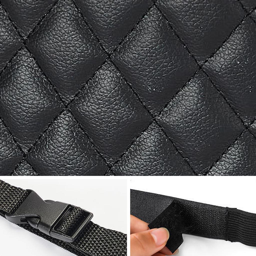1 PC Car Middle Seat Storage Bag, Large Capacity PU Leather Storage Bag