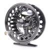 LNJLQW Fly Fishing Reel, Aluminum Alloy, Easy Disassembly, Left/Right Interchangeable, 5/6" Fly Reel (Black)