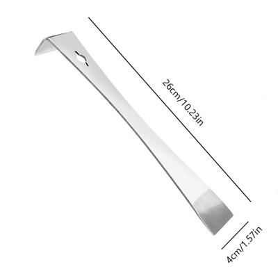 Stainless Steel Pry Bar Scraper, 10 Inch Long, Pry Tool, Scraper and Pry Bar, Metal Pry Tool, Flat Pry Bar, Long Scraper