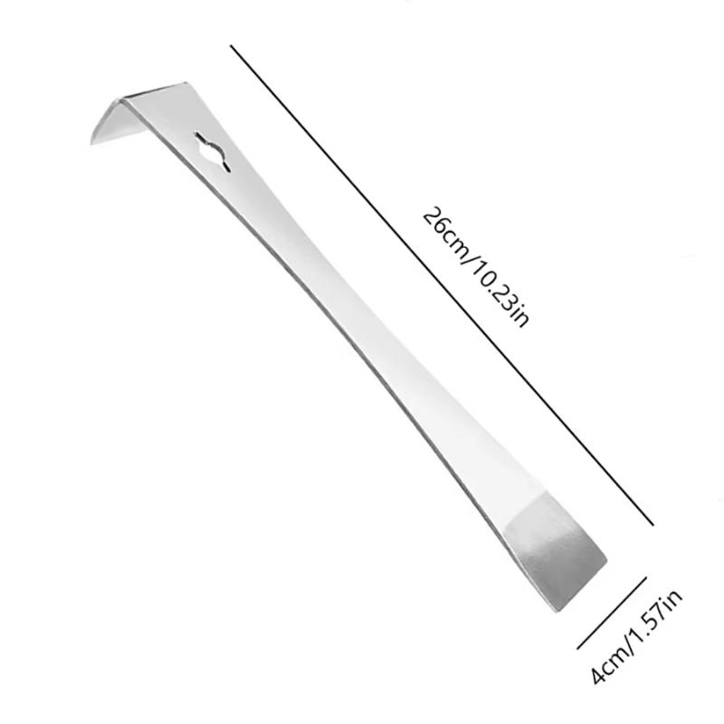 Stainless Steel Pry Bar Scraper, 10 Inch Long, Pry Tool, Scraper and Pry Bar, Metal Pry Tool, Flat Pry Bar, Long Scraper