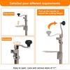 47cm Industrial Table Mount Bottle Tin Opener Heavy-Duty Manual Canned Fruit Bottle Opener Cast Steel Commercial Can Opener