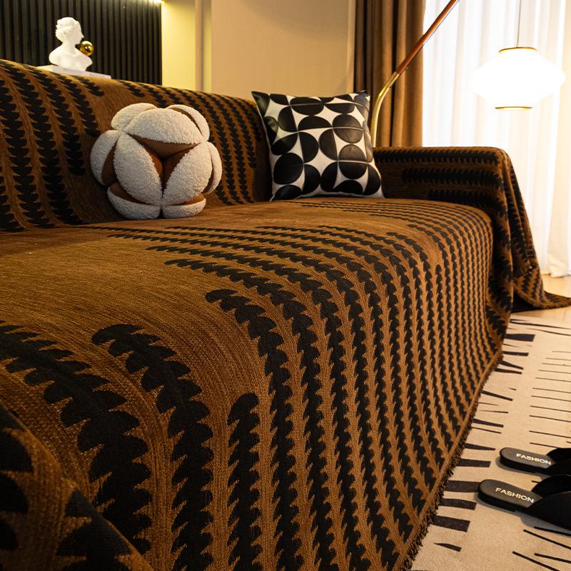 Home Sofa Cover Living Room Seat Cover Blanket 3 Seater Sofa Blanket Cover Aesthetic Blanket Grey