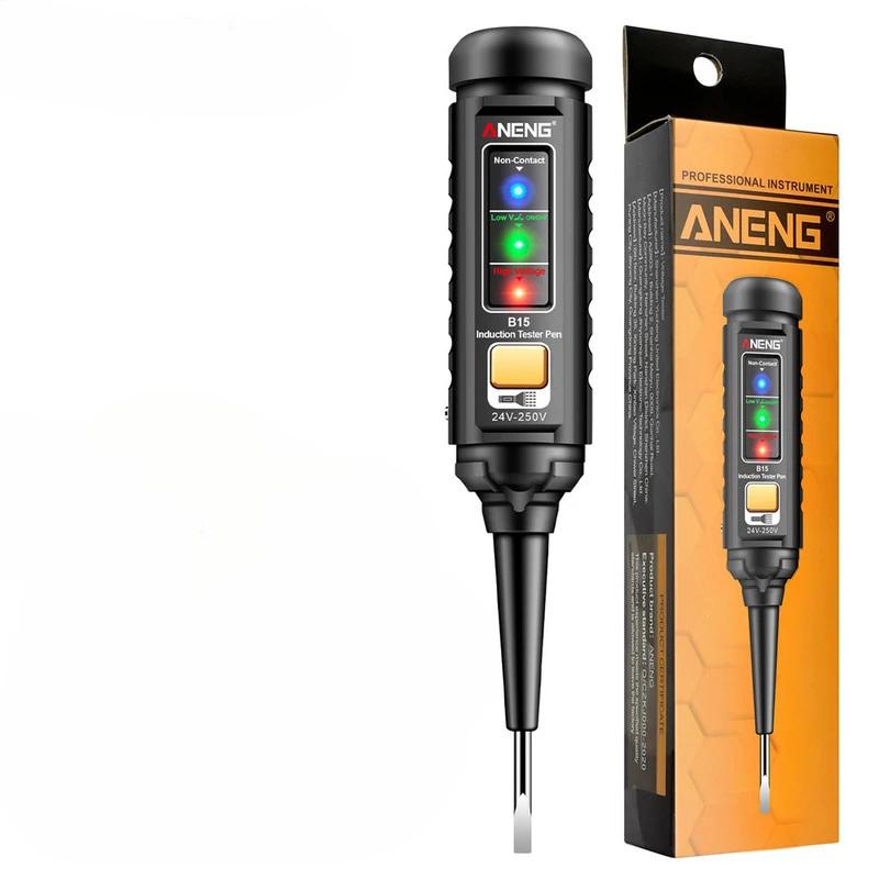 

24-250 В Професійна ручка для визначення напруги змінного струму Електричні інструменти Колір виділення Світло Електрик Викрутка NCV Електрична ручка чорний