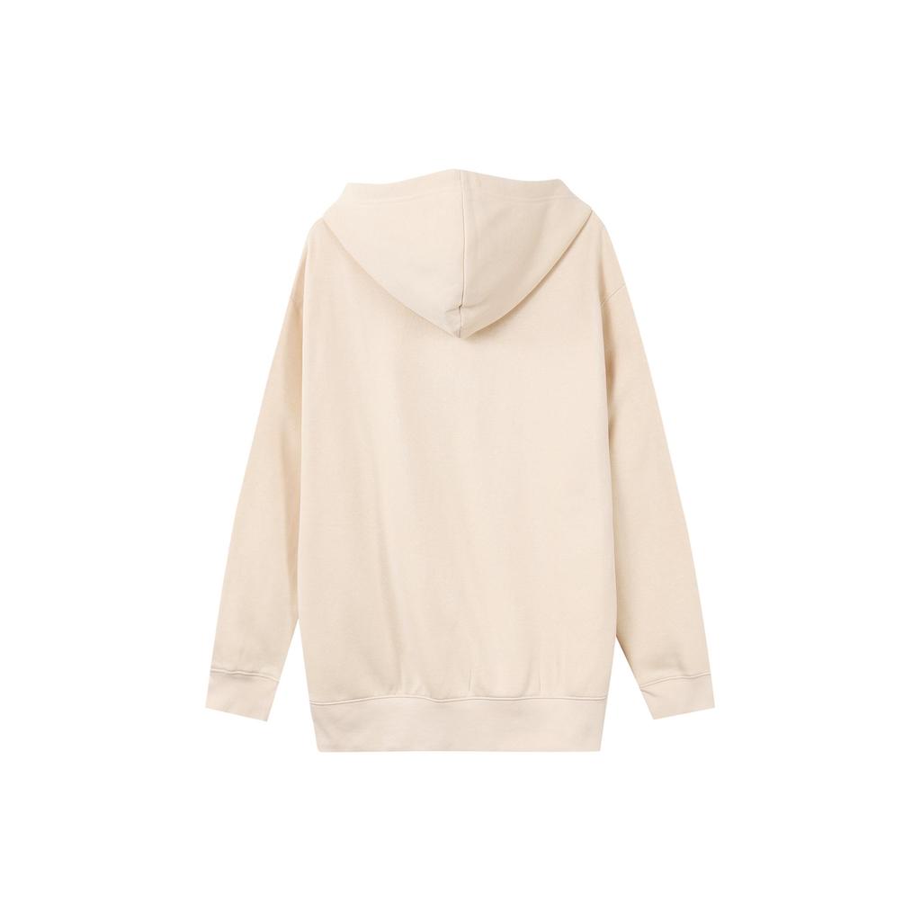 Nike Sweatshirts Women's Beige Hooded Thickened Regular (Unisex) Sweatshirts DJ7669 219