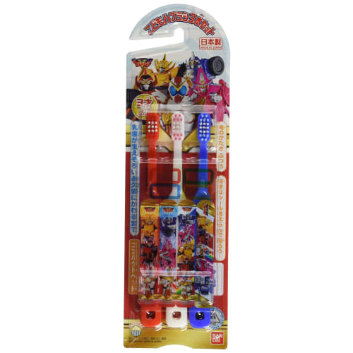 Kikai Sentai Zenkaiger Children's Toothbrush Set of 3