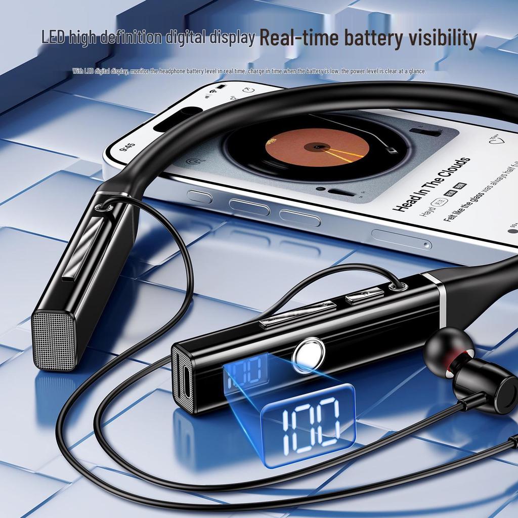 2026 High-End Bluetooth Sports Headphones: Wireless, Large Battery, In-Ear, Voice Control, Card Slot, Karaoke, Ultra-Long Standby