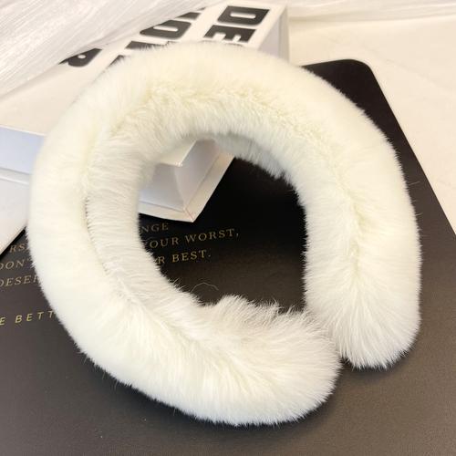 

Зимняя повязка для волос с кроликом Рекс, аксессуары для волос, милый плюшевый головной убор, заколка для девочек, повязка на голову.