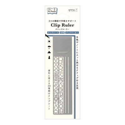DESIGNPHIL MIDORI Clip Silver 42289006 Ruler, A,