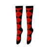 European & American Diamond Lattice Compression Leggings: High Elastic, Non-Snag, Slim Fit Cycling & Sports Socks