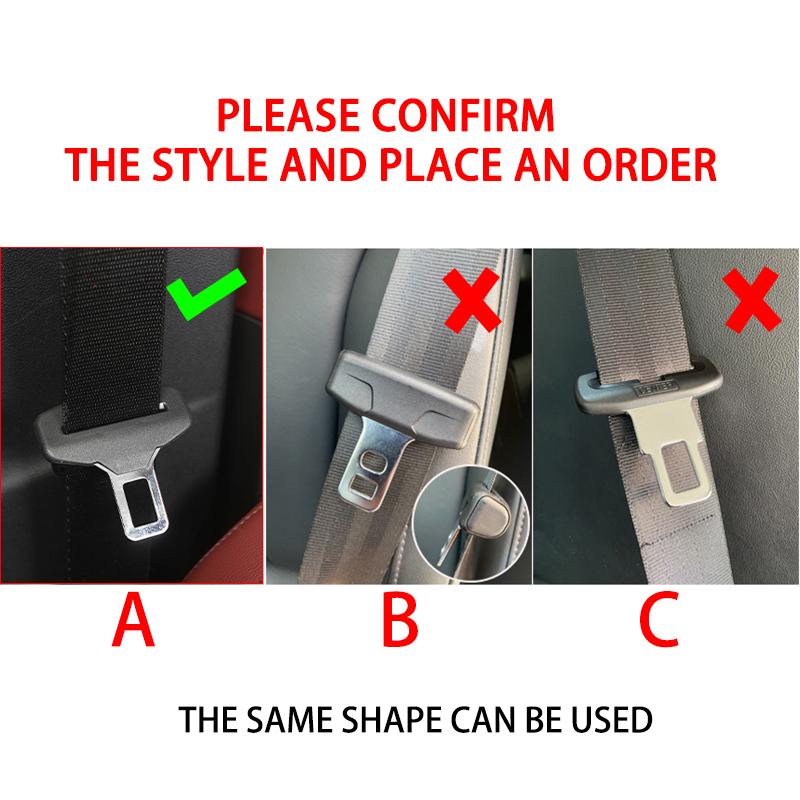 For Alfa Romeo Car Seatbelt Buckle Cover Protector Cover Anti-scratch Cover GT Stelvio F1 Brera Volante Tonale Gloria Disco def789