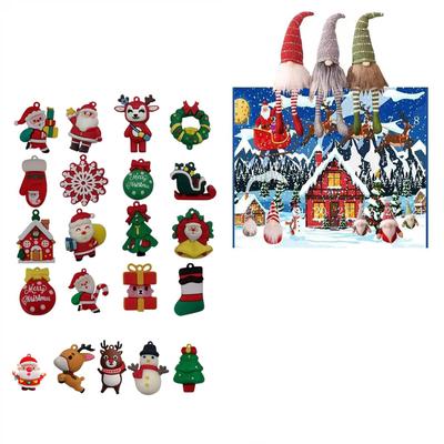 24 Holiday Gnome Countdown Calendars, Countdown Holiday Party Toys