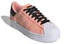Adidas Originals Superstar Collection Skateboard Shoes Women's Low Top Pink Orange FW3573
