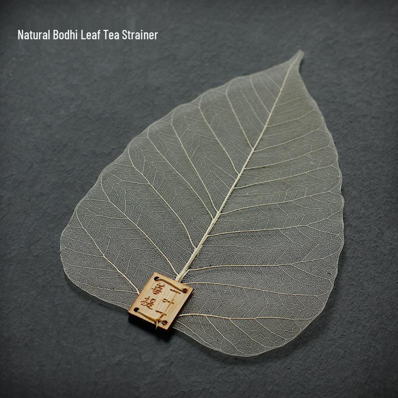 Bodhi Leaf Zen Tea Strainer - Natural Tea Ceremony Filter & Bookmark Leaf Tea Filter - Bodhi Leaf естественный/лист