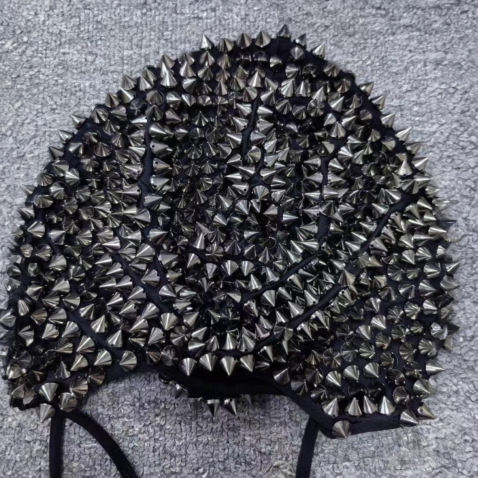 Studded Spikes Head Mask for Women