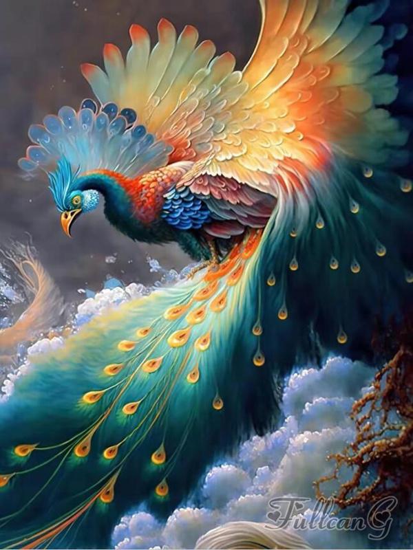 Diamond Painting New Arrivals Animal Peacocks Phoenix Diy Full Square Round Drill Rhinestone Embroidery Mosaic Cross Stitch Kits Wall Decor FG1801