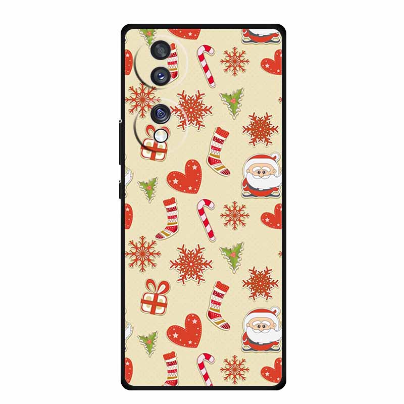 Case For Honor 70 Pro Plus Christmas Soft Silicone TPU Phone Back Cover For Huawei Honor 70 Pro+ Honor70 Lite Cartoon Capa Funda