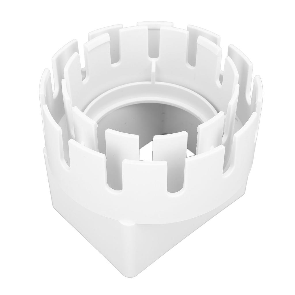 Regenrinnen-Fallrohradapter, 3 x 4 Zoll, PVC, quadratisch, Regenrinne zum Abflussrohradapter für den Außenbereich