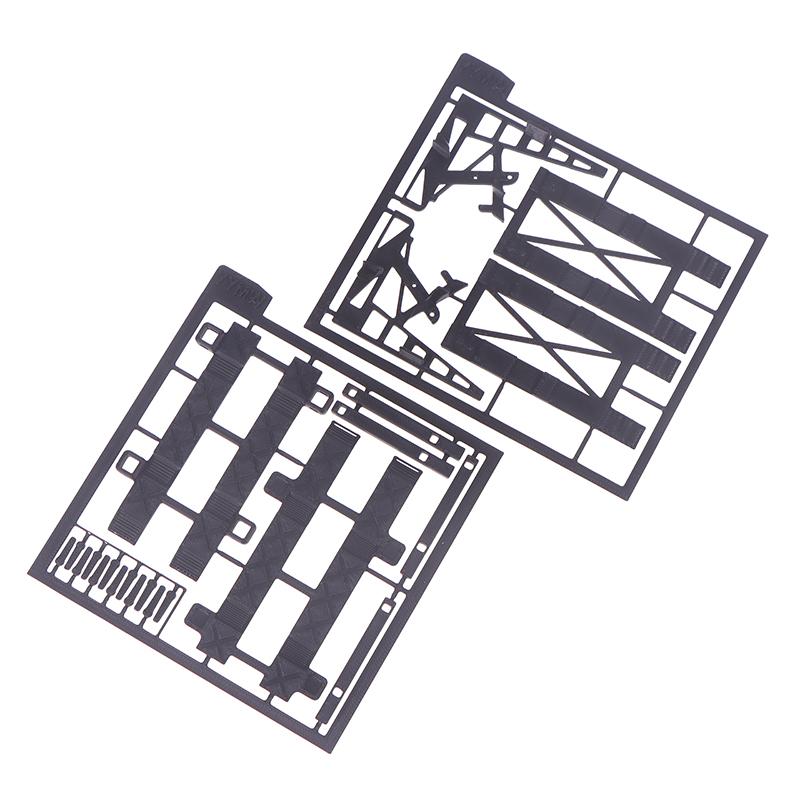 1 Set Cadru Model Parcare Vehicule cu Două Nivele Pentru Mașinuță Jucărie Aliaj 1/64 Piese de Asamblare Decor Scenă Suport Mașină Garaj Imprimat 3D