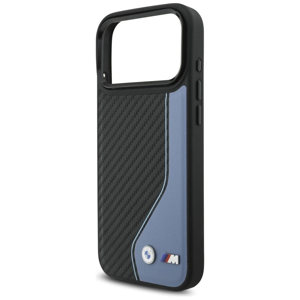 BMW M Carbon Logo MagSafe Hülle für iPhone 17 Pro Max Blau