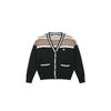Women Oversized Color Stripe Cardigan Of2813la Black